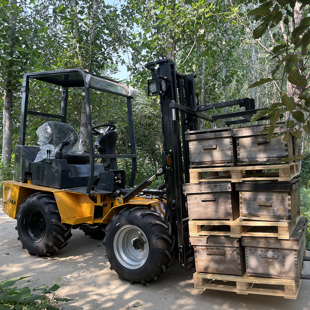 Kubota EPA Diesel Engine GM1000 Beekeeping Forklift Truck with Lifting Capacity 1000kgs